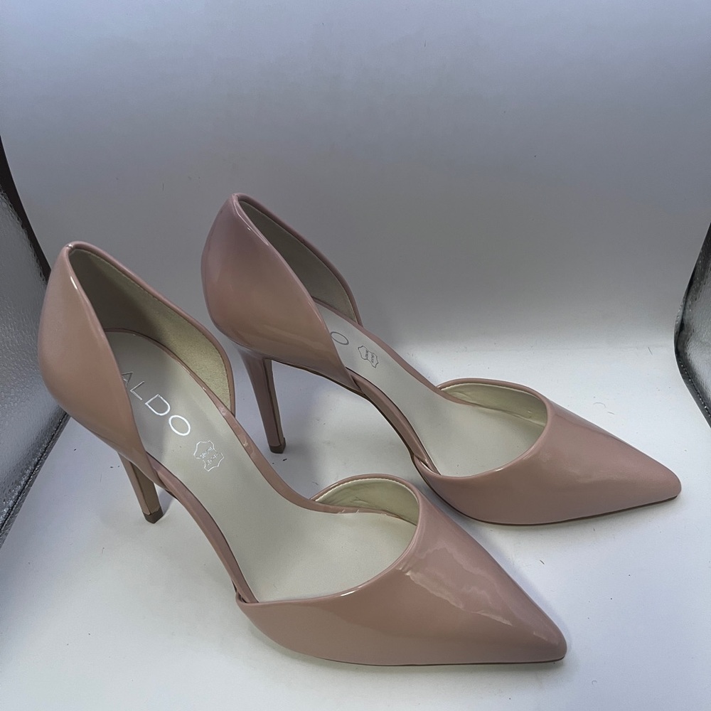 Aldo Pink Stiletto Heels with Pointed Toe and d'Orsay Cut